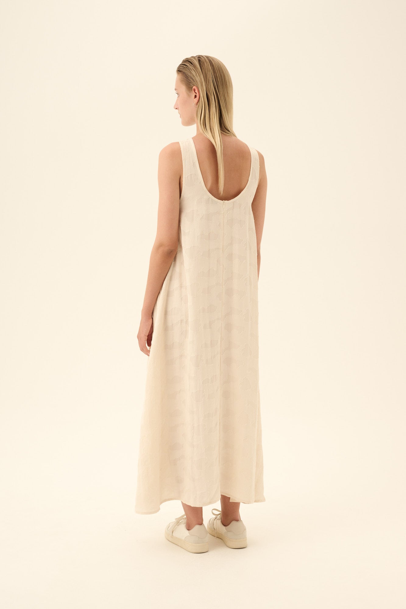 Rue de Tokyo DEOMIRA VISCOSE LINEN Dresses CREAM