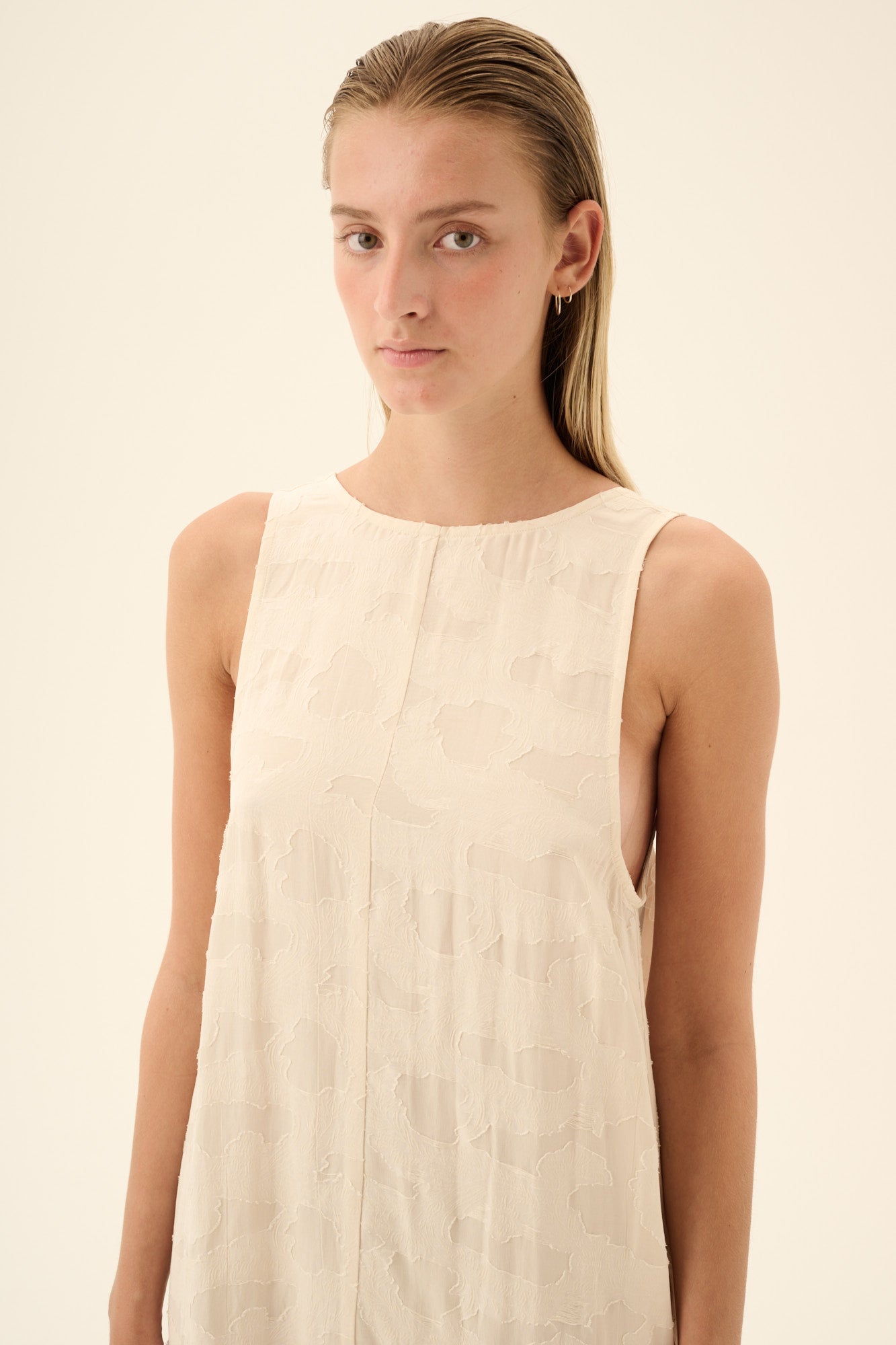Rue de Tokyo DEOMIRA VISCOSE LINEN Dresses CREAM