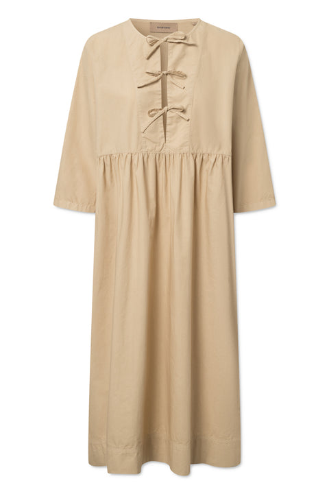 Rue de Tokyo DERRIN GARMENT DYED POPLIN DRESSES BEIGE