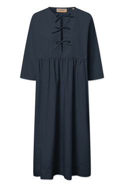 Rue de Tokyo DERRIN GARMENT DYED POPLIN DRESSES DARK NAVY