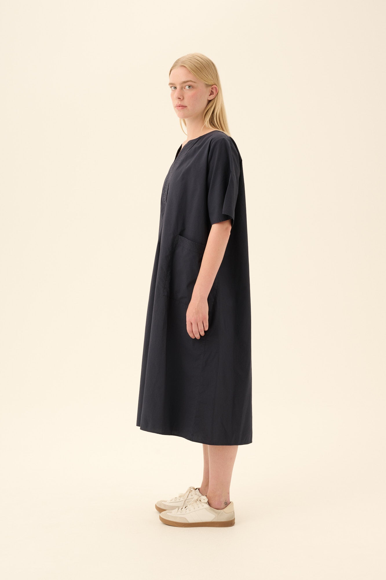 Rue de Tokyo DESI GMTD POPLIN Dresses DARK NAVY
