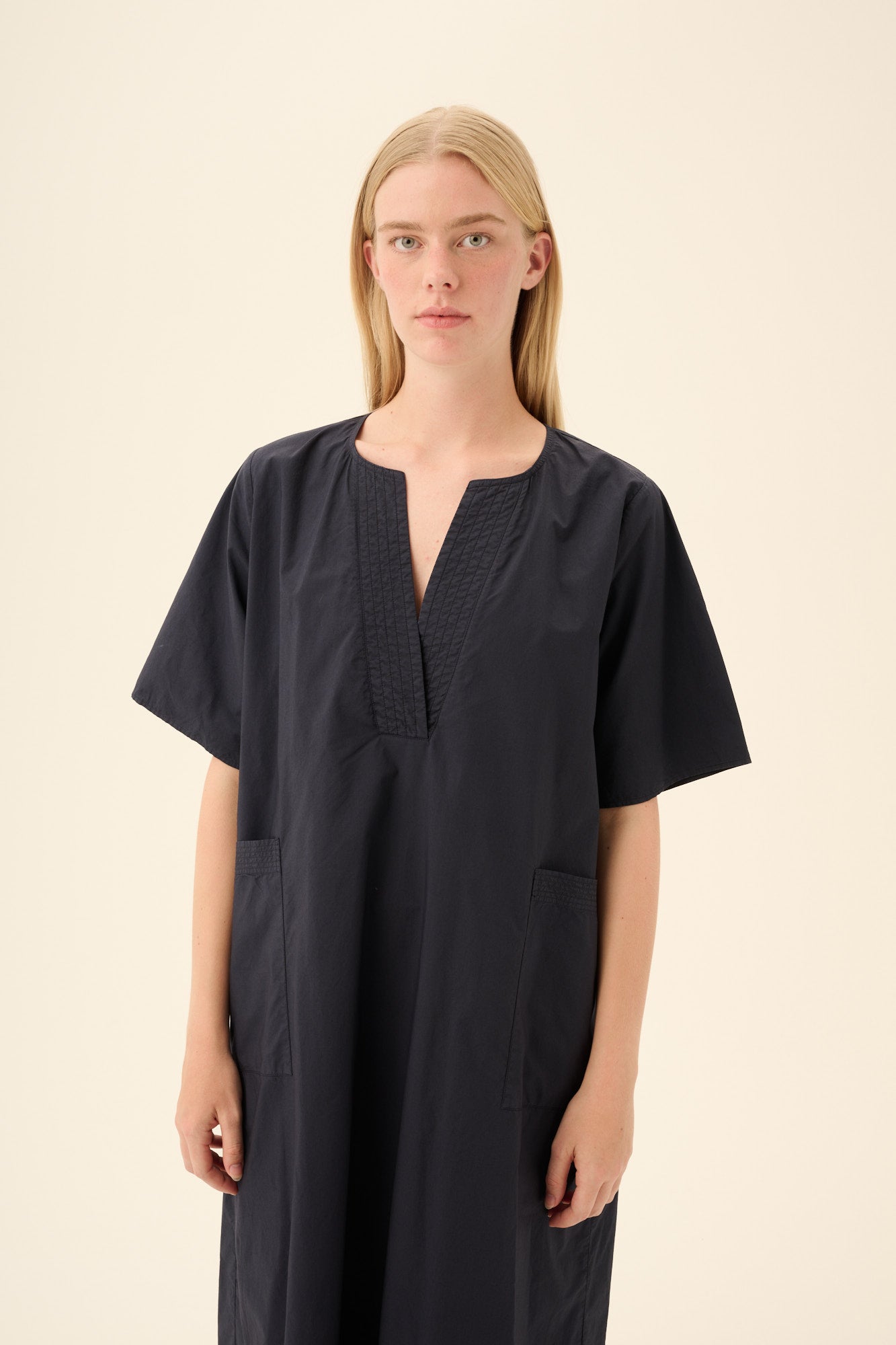 Rue de Tokyo DESI GMTD POPLIN Dresses DARK NAVY