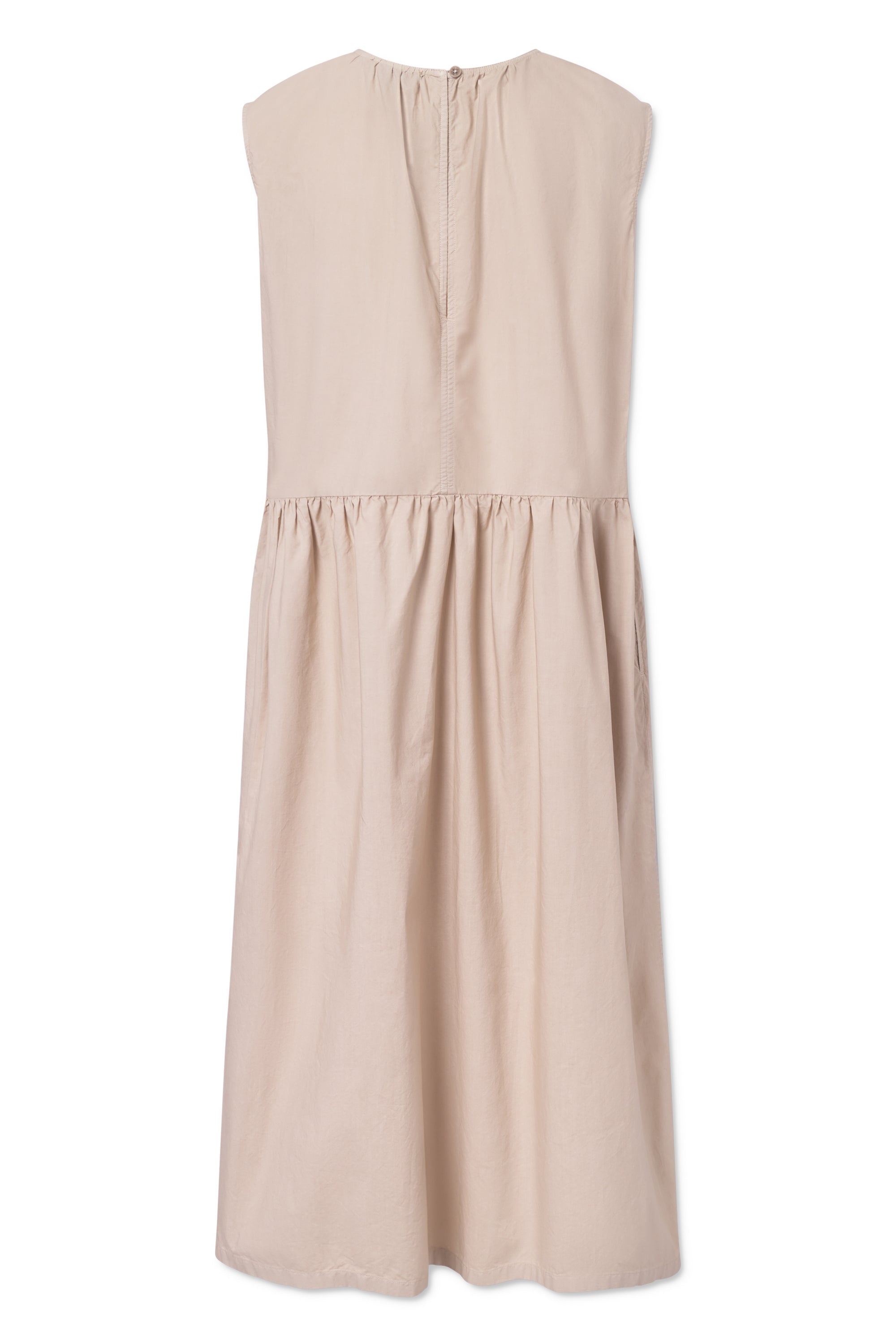 Rue de Tokyo DIANE ORGANIC GARMENT DYED POPLIN DRESSES BEIGE