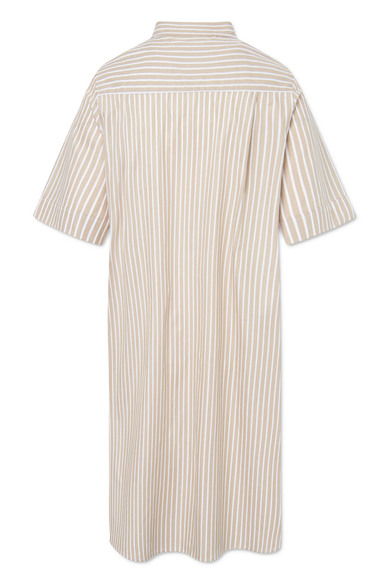 Rue de Tokyo DOCIA VENICE SUNBLEACHED STRIPE DRESSES WARM SAND