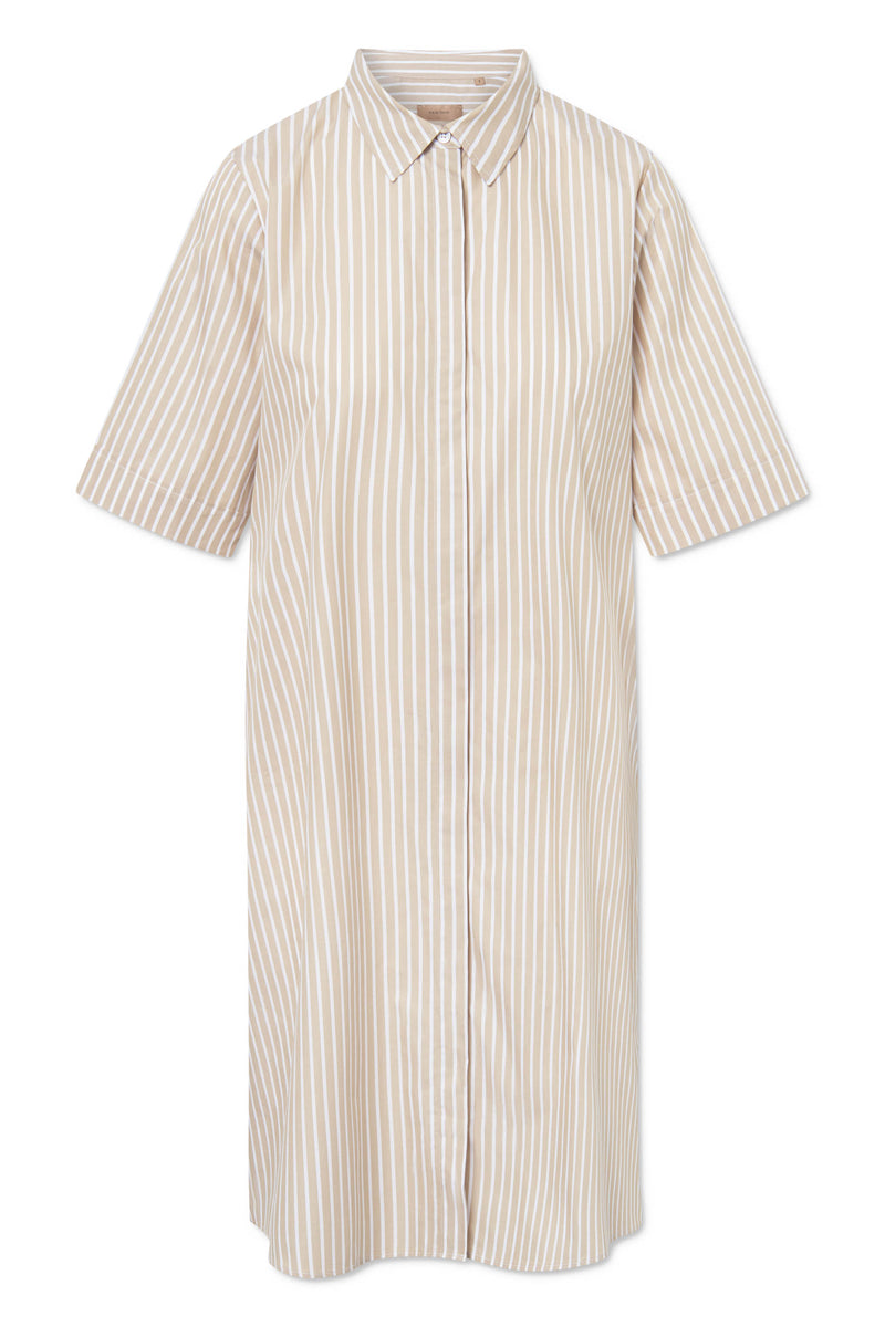 Rue de Tokyo DOCIA VENICE SUNBLEACHED STRIPE DRESSES WARM SAND