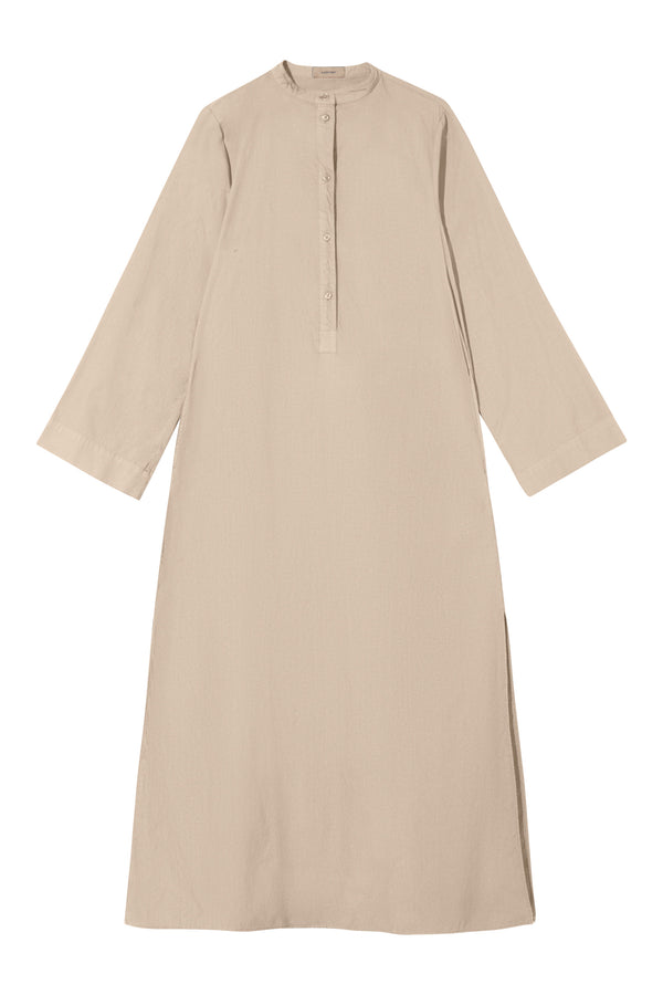 Rue de Tokyo DONNA GMTD GARMENT DYED POPLIN DRESSES BEIGE