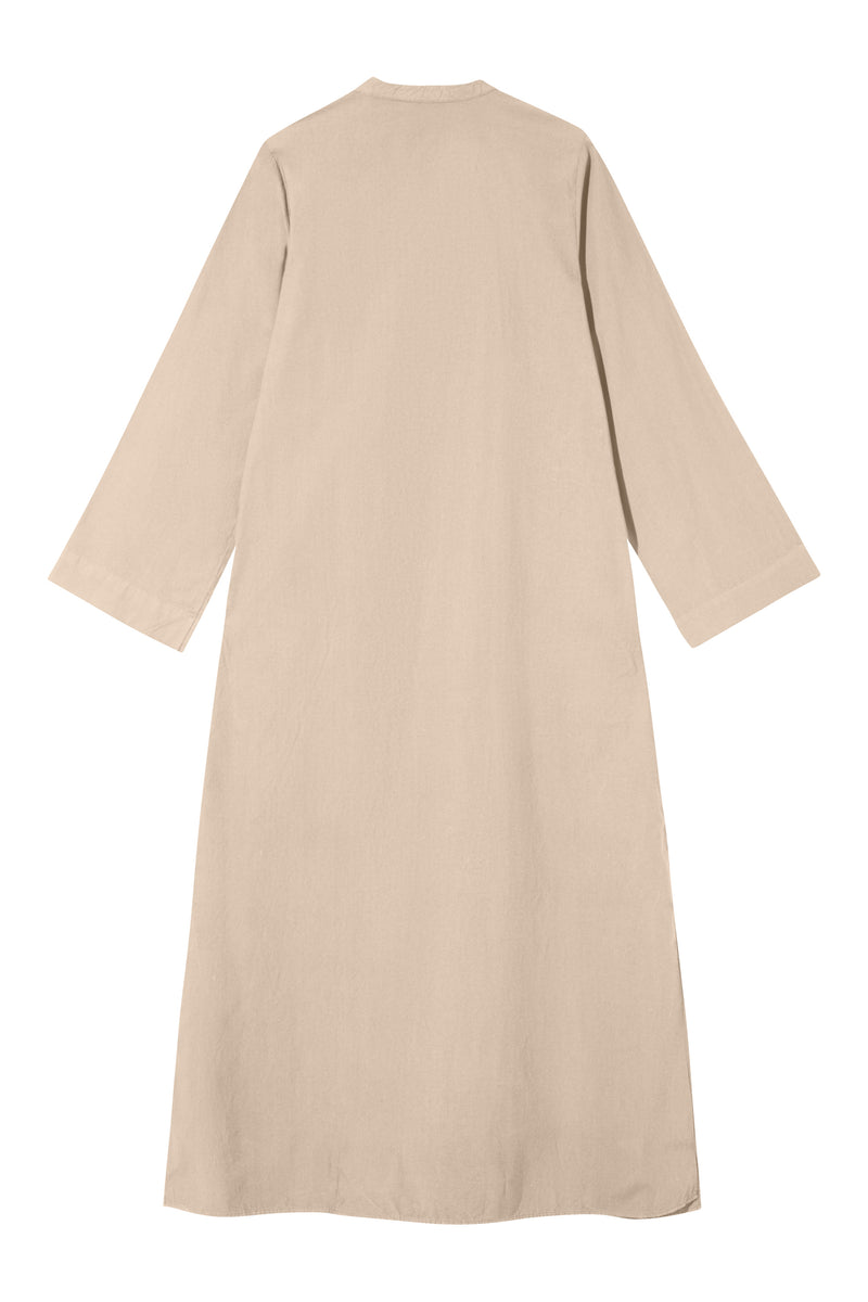 Rue de Tokyo DONNA GMTD GARMENT DYED POPLIN DRESSES BEIGE