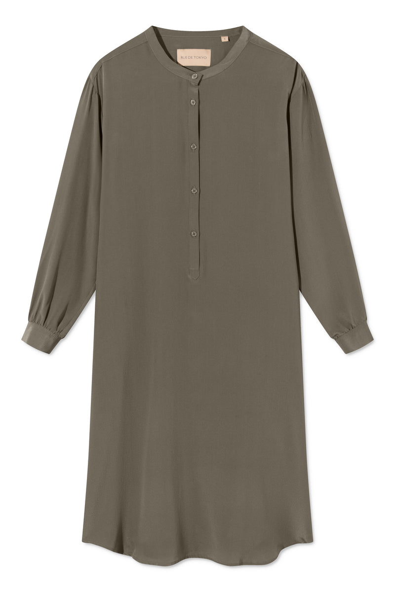 Rue de Tokyo DORA DRESS SILK WALNUT DRESSES WALNUT