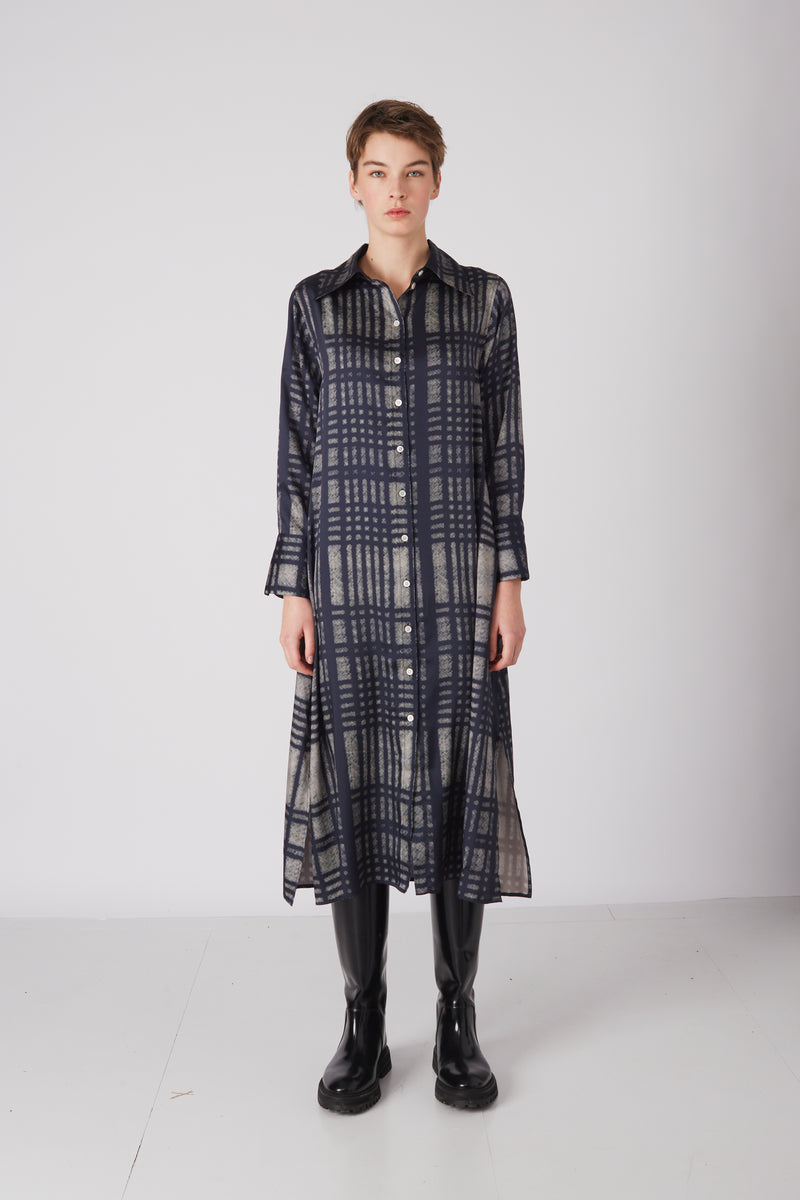 Rue de Tokyo DORIS DRESS BLUE PRINT DRESSES BLUE PRINT