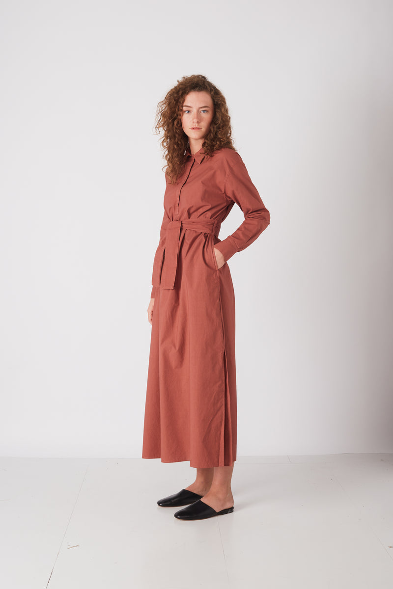 Rue de Tokyo DOROTHEA DRESS DARK ROUGE DRESSES DARK ROUGE