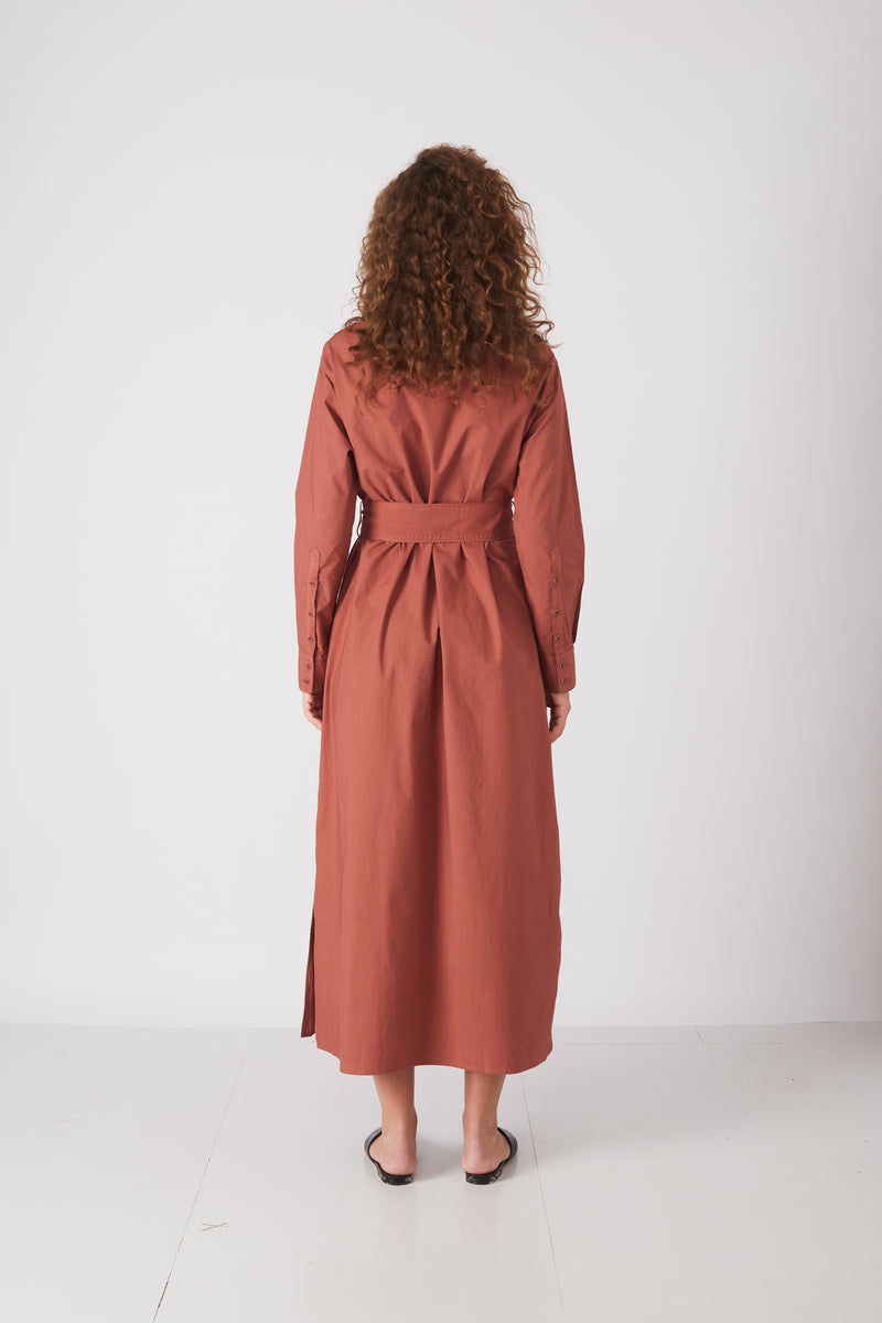 Rue de Tokyo DOROTHEA DRESS DARK ROUGE DRESSES DARK ROUGE