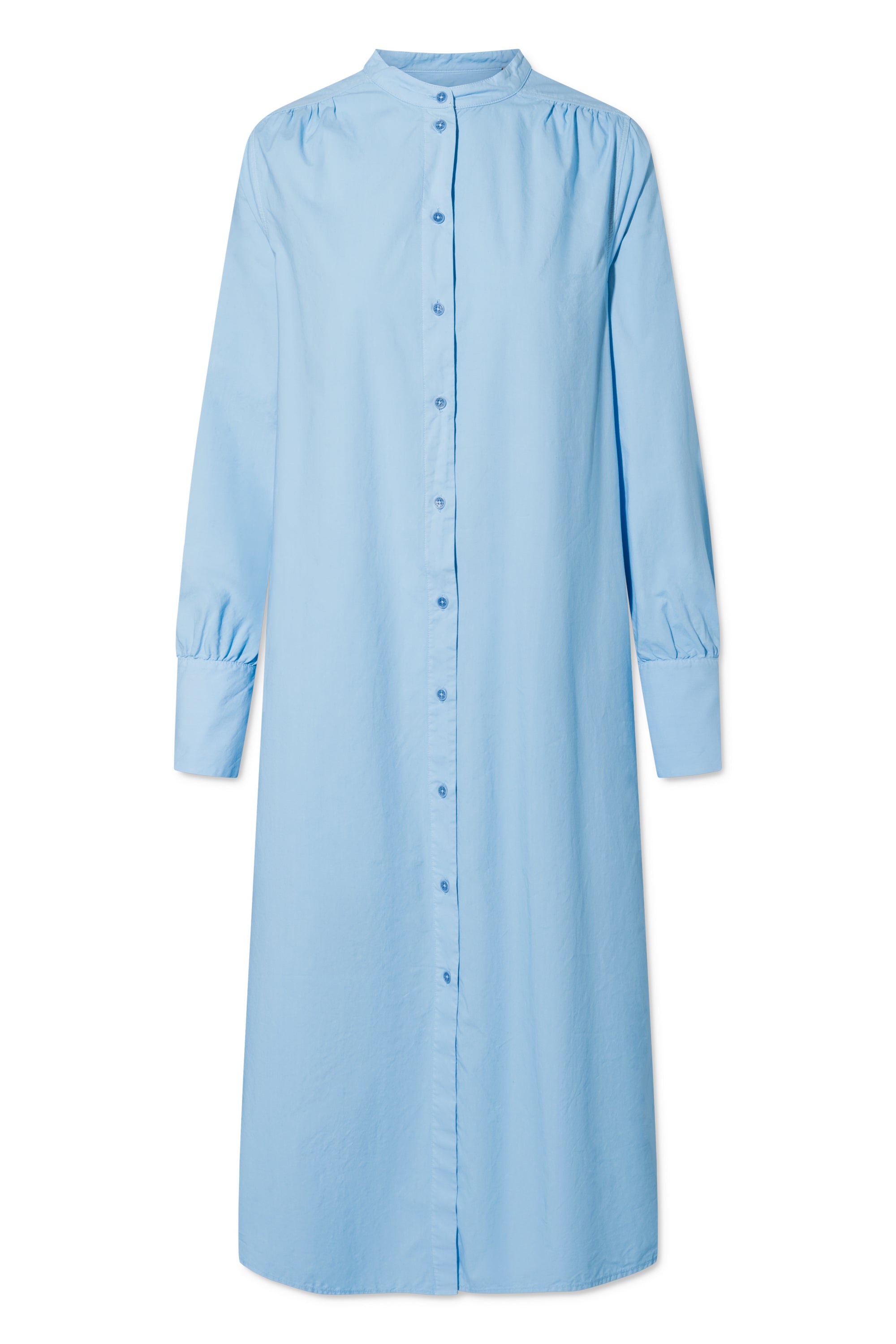 Rue de Tokyo DORTHE GMTD GARMENT DYED POPLIN Dresses BRIGHT LIGHT BLUE