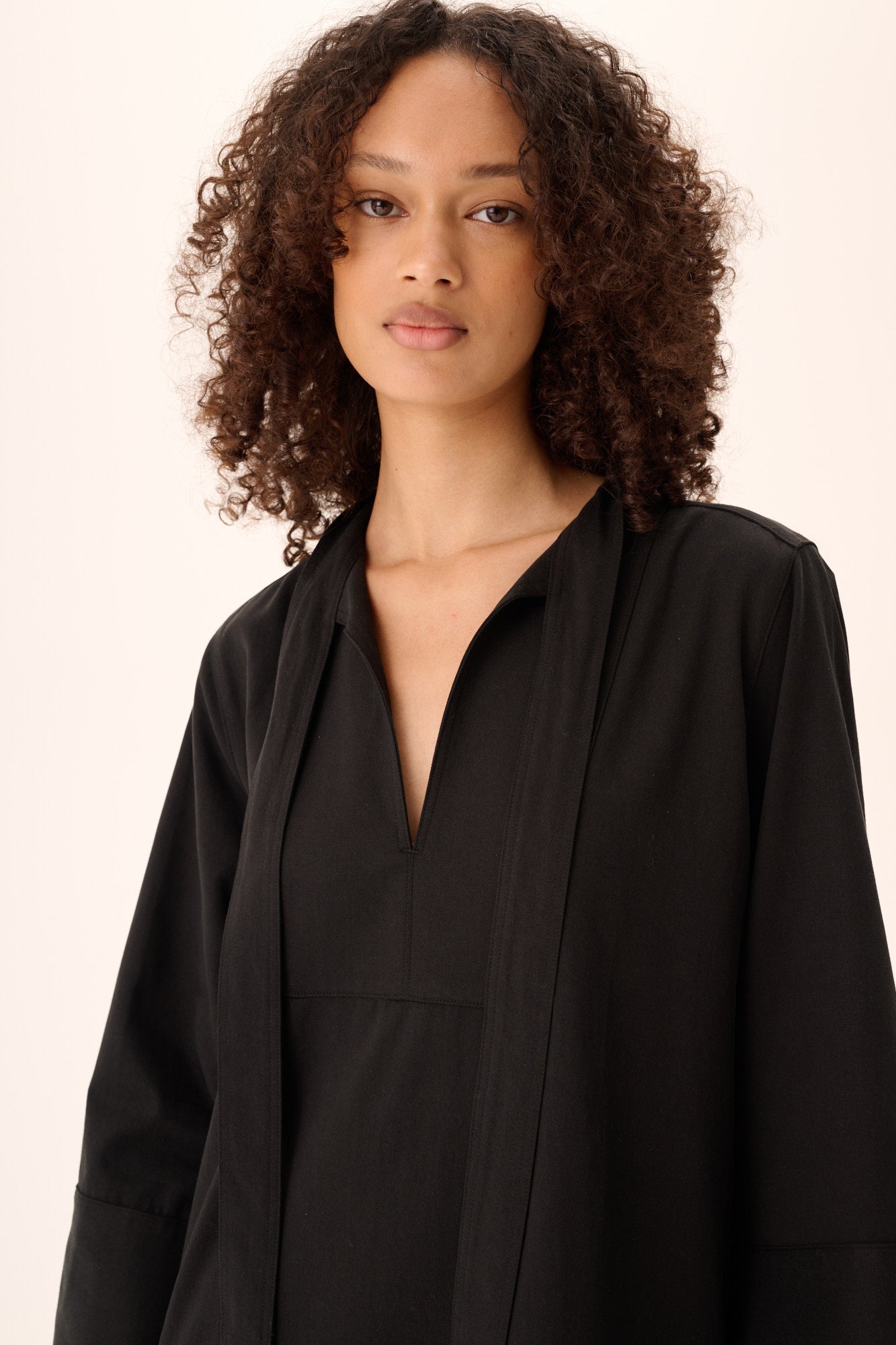 Rue de Tokyo DOT SANDWASHED CT TENCEL Dresses BLACK