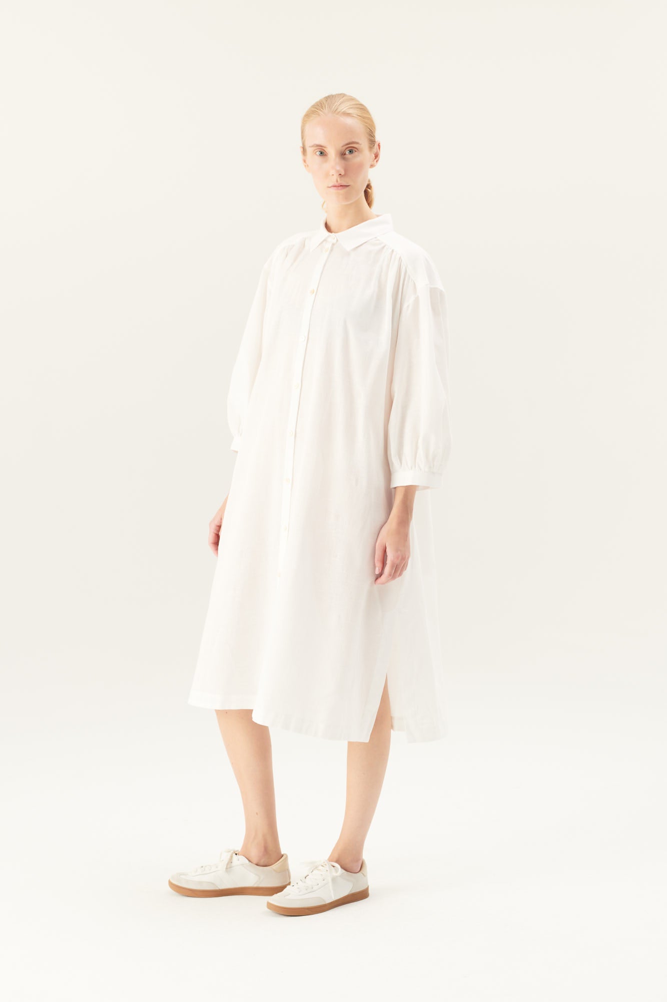 Rue de Tokyo DOUKU TRANSPARENT FLOWER Dresses WHITE