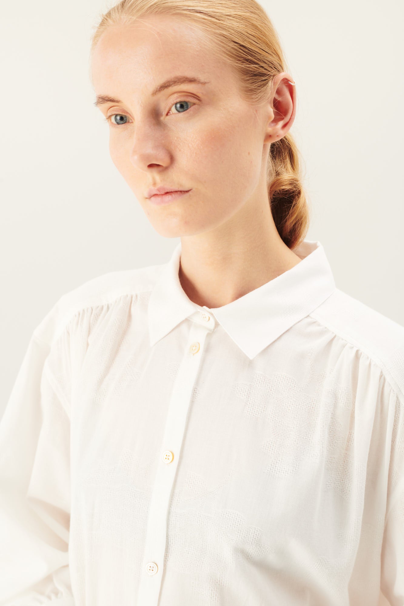 Rue de Tokyo DOUKU TRANSPARENT FLOWER Dresses WHITE