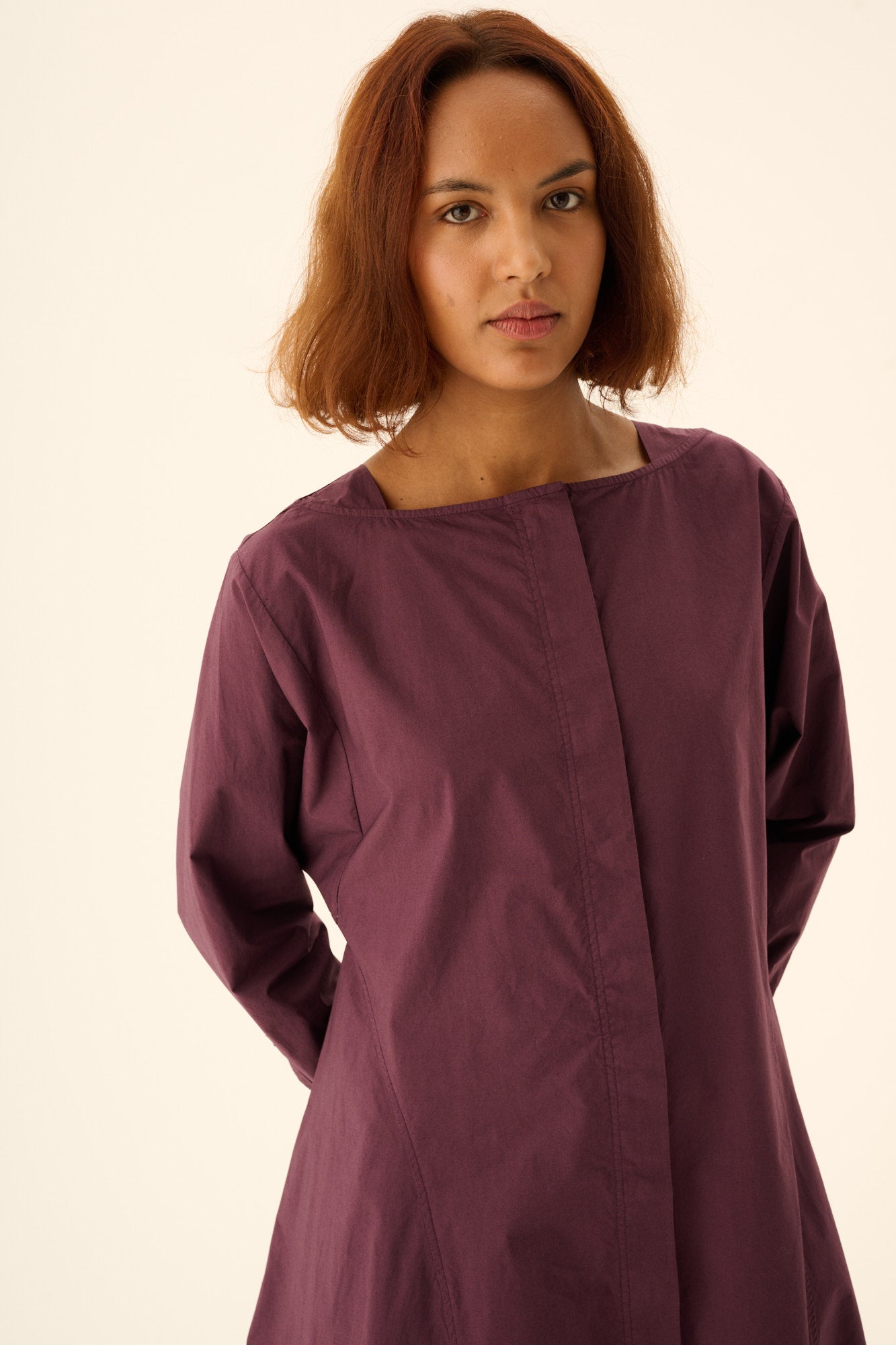 Rue de Tokyo DOXY GMTD POPLIN Dresses PLUM PURPLE