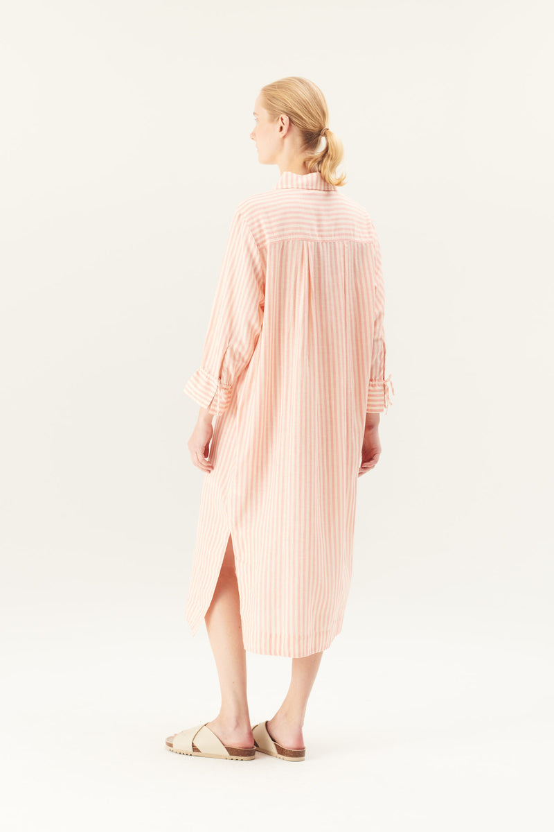 Rue de Tokyo DURI LINEN TENCEL STRIPE DRESSES