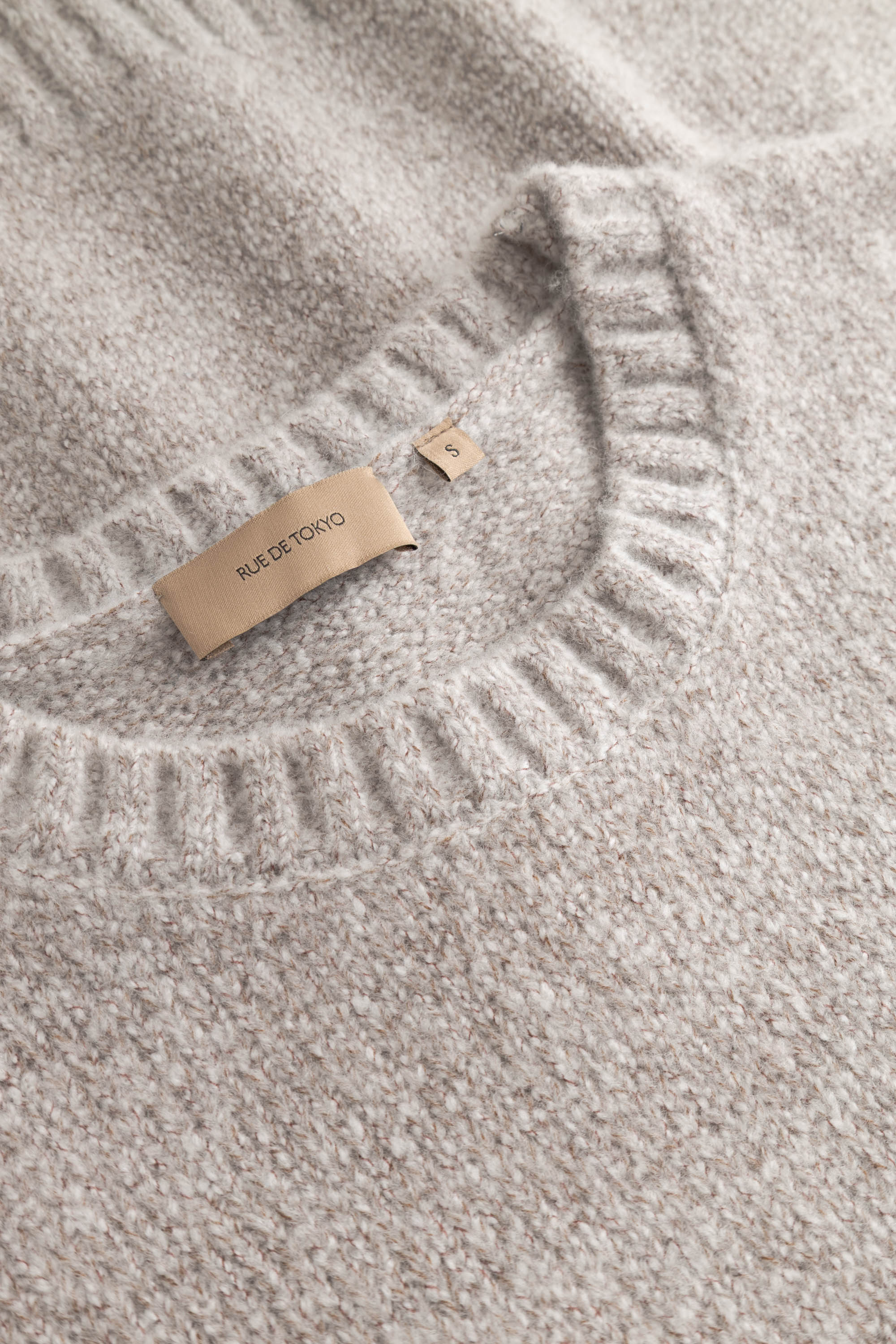 Rue de Tokyo KALINA NOVELTY KNIT Sweater LIGHT BEIGE MELANGE