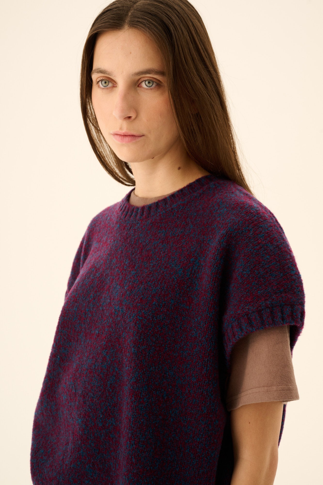 Rue de Tokyo KALINA NOVELTY KNIT Sweater NAVY / AUBERGINE