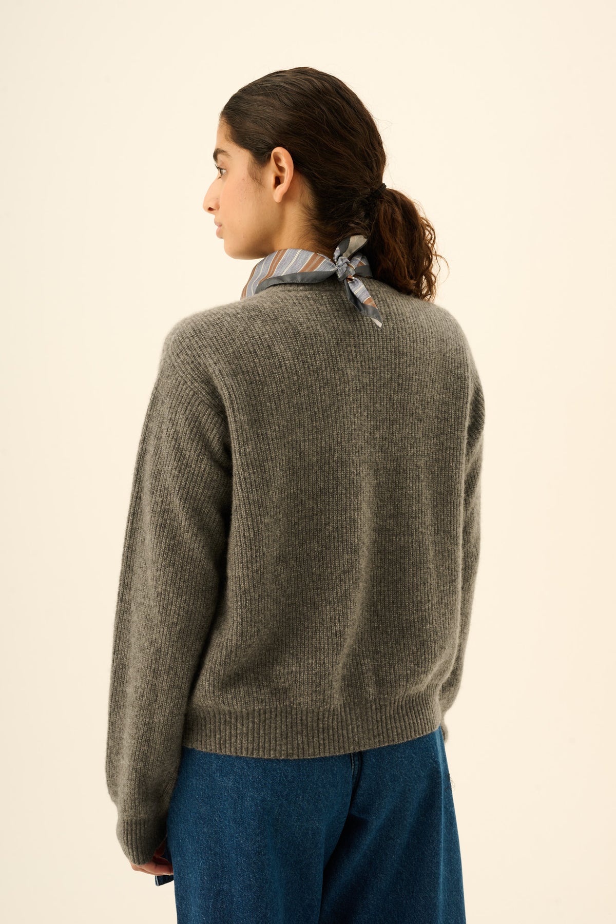 Rue de Tokyo KALINDI CASHMERE SILK Sweater THUNDER