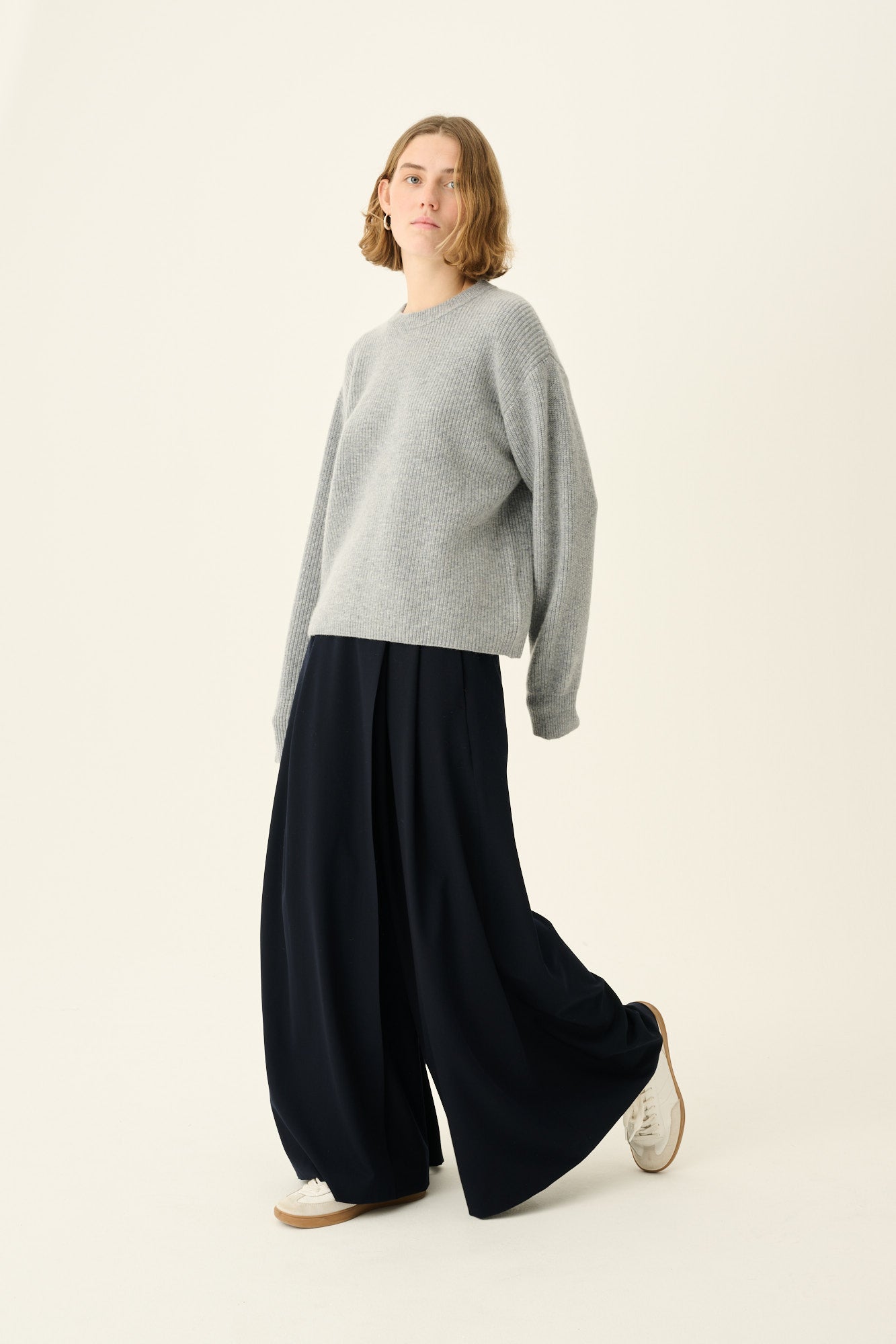 Rue de Tokyo KARLI MERINO CASHMERE BLEND Knitwear GREY MELANGE