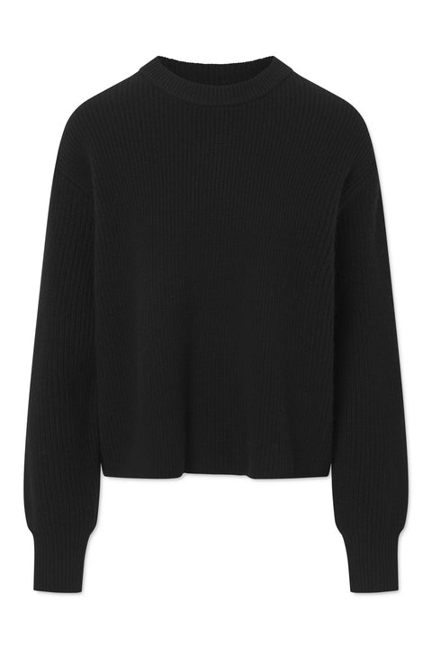 Rue de Tokyo KARLI WOOL CASHMERE BLEND SWEATER BLACK