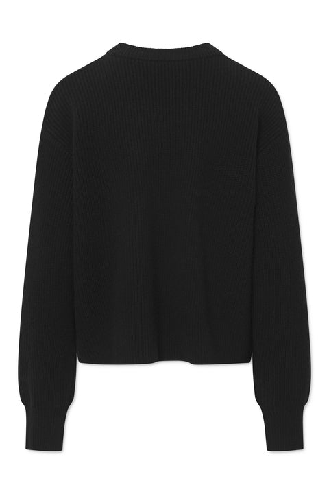 Rue de Tokyo KARLI WOOL CASHMERE BLEND SWEATER BLACK