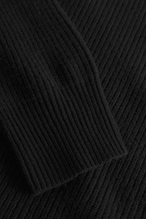 Rue de Tokyo KARLI WOOL CASHMERE BLEND SWEATER BLACK