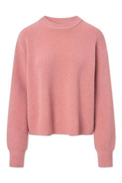 Rue de Tokyo KARLI WOOL CASHMERE BLEND SWEATER ROSE