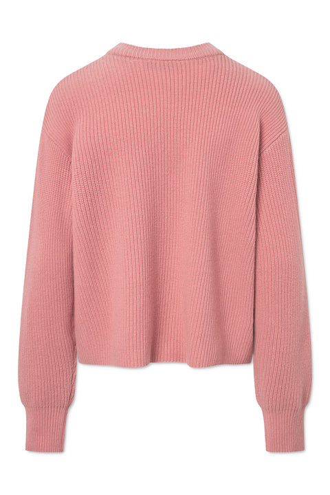 Rue de Tokyo KARLI WOOL CASHMERE BLEND SWEATER ROSE