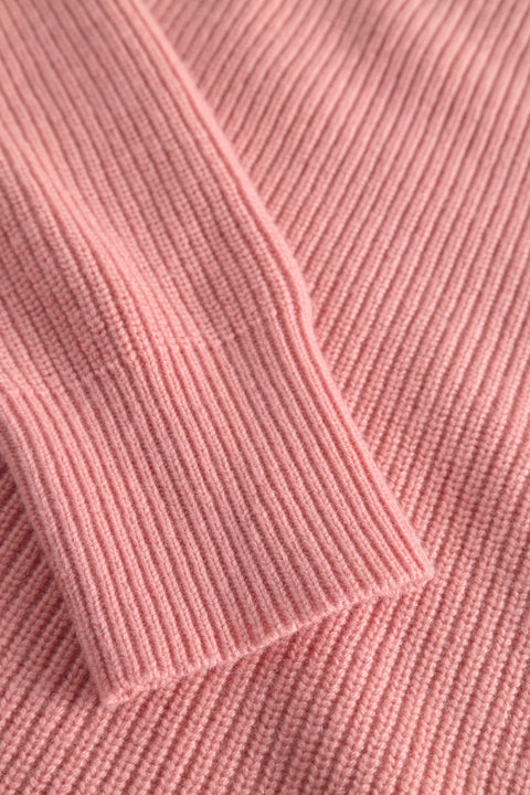 Rue de Tokyo KARLI WOOL CASHMERE BLEND SWEATER ROSE