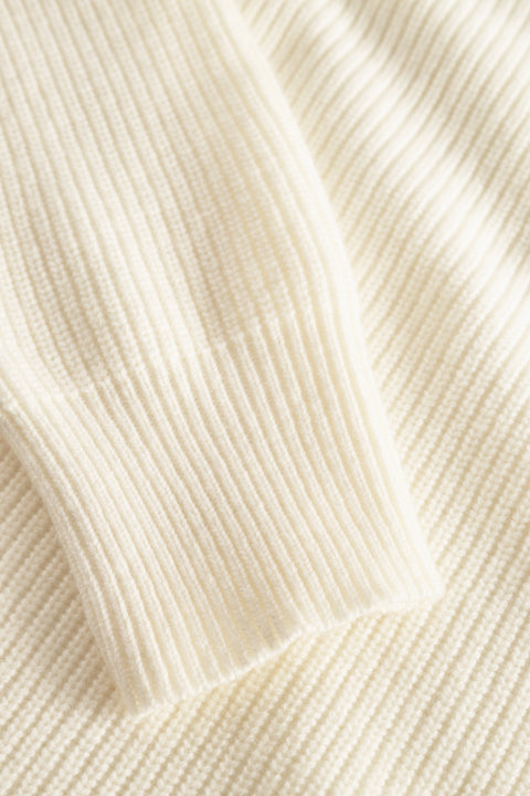 Rue de Tokyo KARLI WOOL CASHMERE BLEND SWEATER WHITE