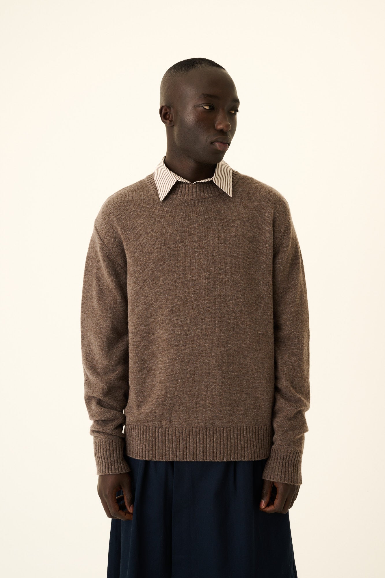 Rue de Tokyo KARLOS MERINO CASHMERE BLEND Sweater BROWN