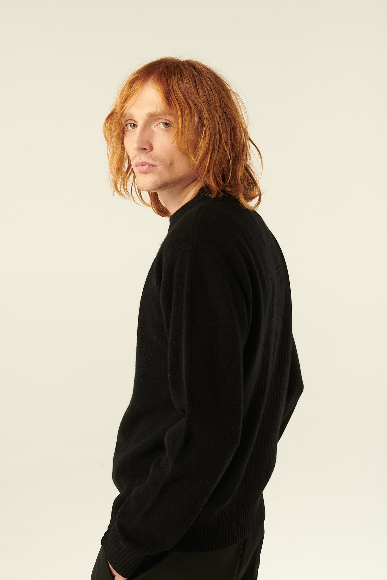 Rue de Tokyo KARLOS MERINO CASHMERE KNIT Knitwear BLACK