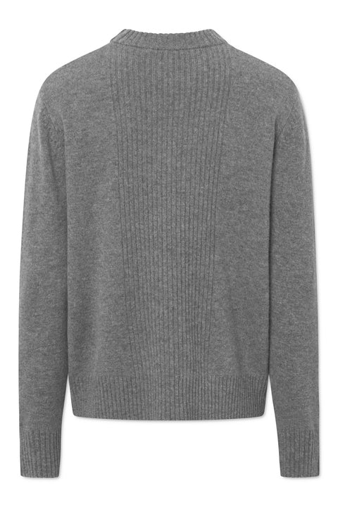 Rue de Tokyo KARLOS MERINO CASHMERE KNIT SWEATER DARK GREY MELANGE