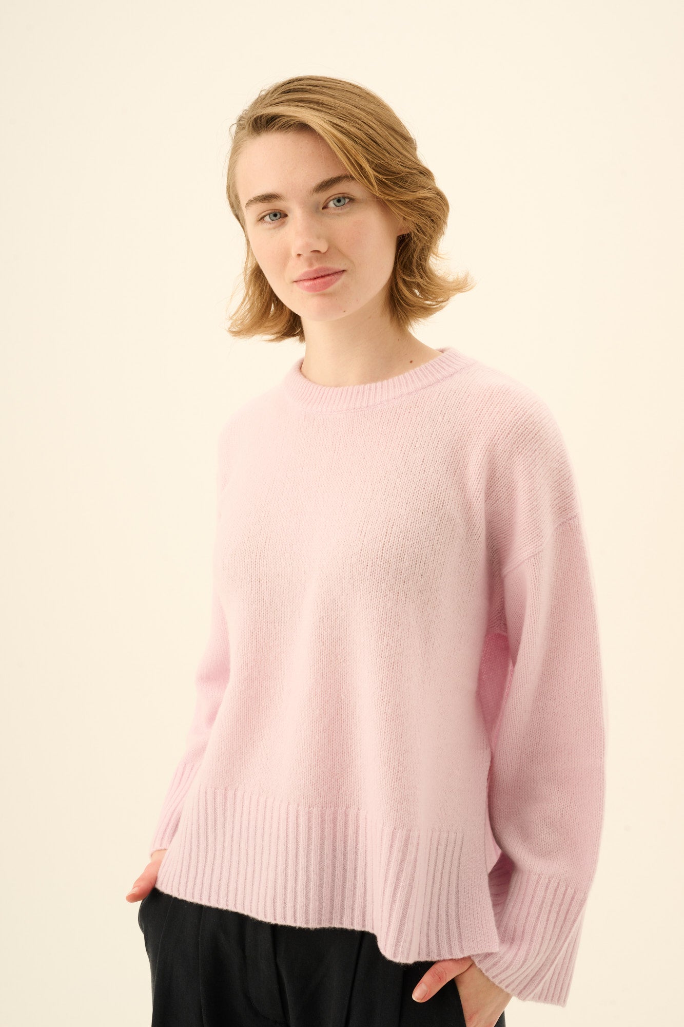 Rue de Tokyo KATH CASHMERE SIILK Sweater SOFT LAVENDER
