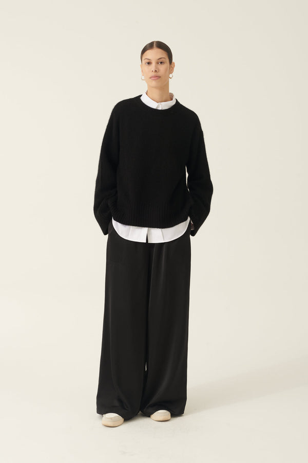 Rue de Tokyo KATH CASHMERE SILK SWEATER BLACK