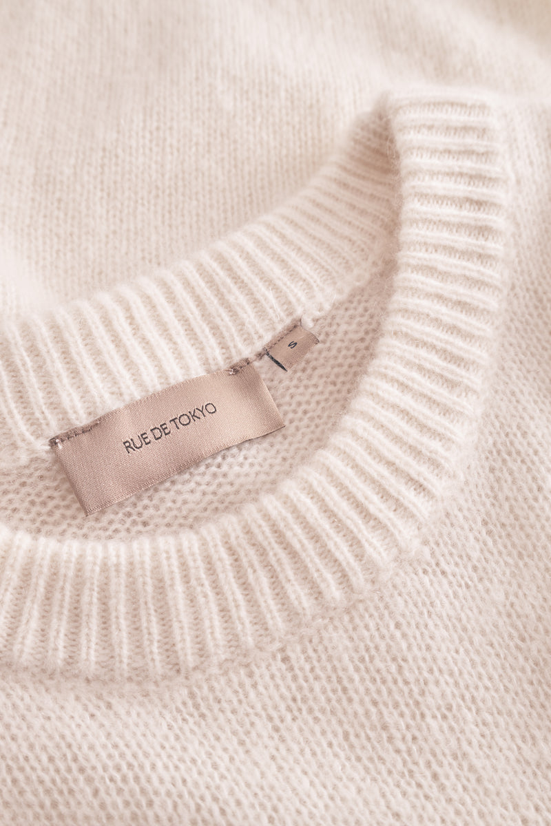 Rue de Tokyo KATH CASHMERE SILK SWEATER IVORY