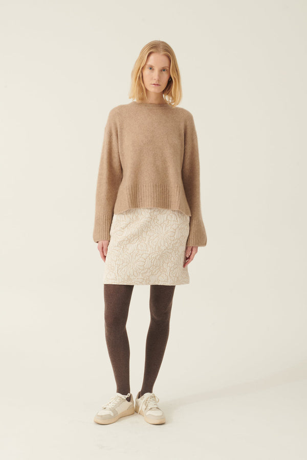 Rue de Tokyo KATH CASHMERE SILK SWEATER NOUGAT