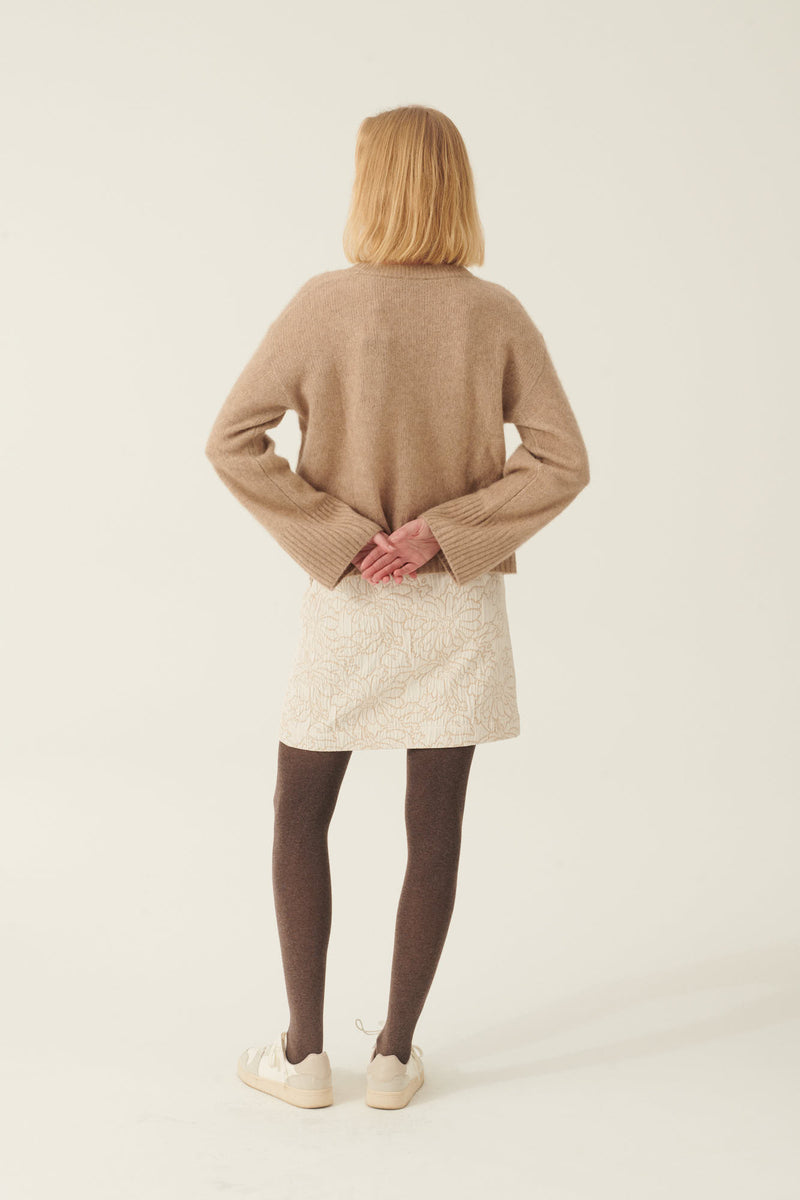 Rue de Tokyo KATH CASHMERE SILK SWEATER NOUGAT