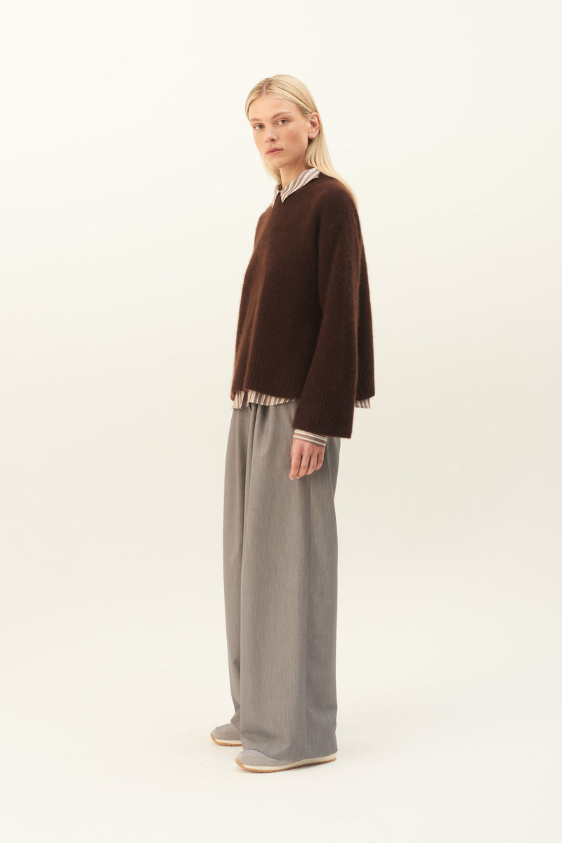 Rue de Tokyo KATH CASHMERE SILK SWEATER AMERICANO