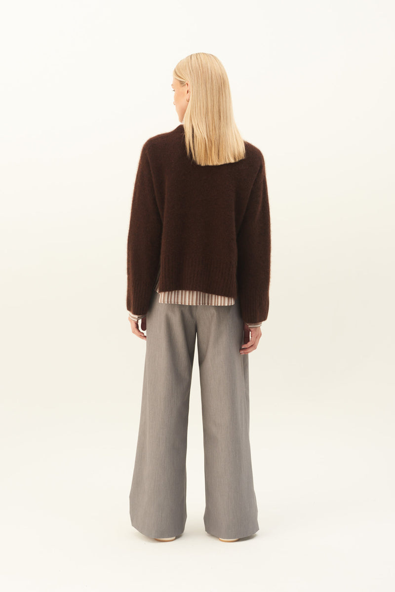 Rue de Tokyo KATH CASHMERE SILK SWEATER AMERICANO