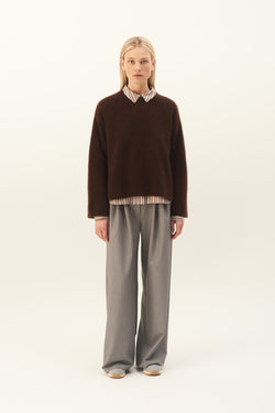 Rue de Tokyo KATH CASHMERE SILK SWEATER AMERICANO