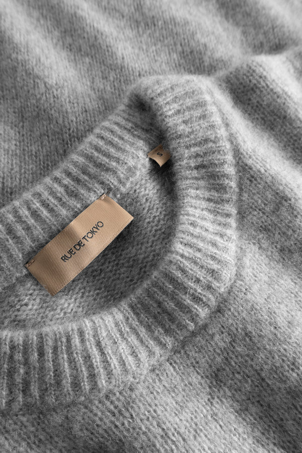 Rue de Tokyo KATH CASHMERE SILK SWEATER FLINT