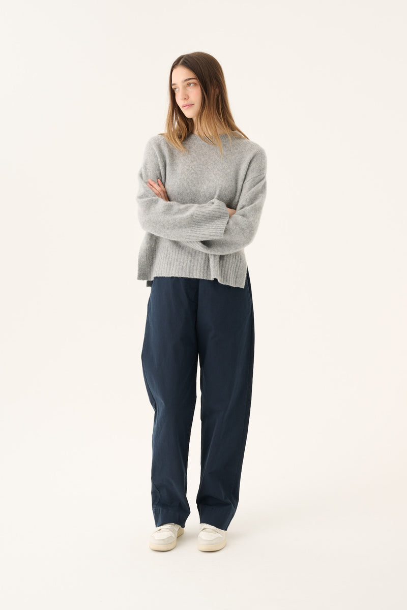 Rue de Tokyo KATH CASHMERE SILK SWEATER FLINT