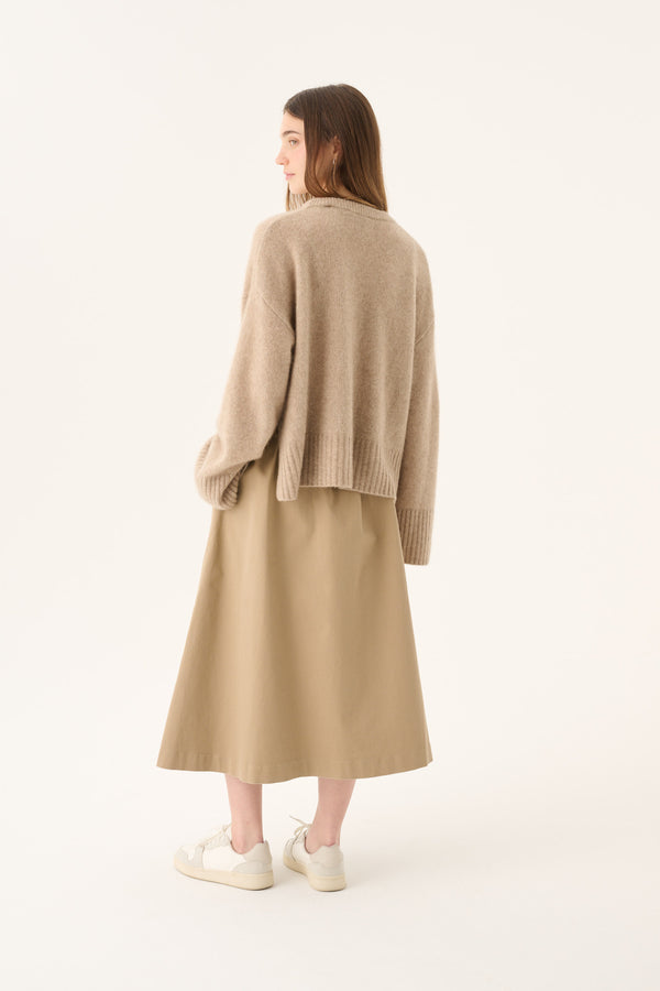 Rue de Tokyo KATH CASHMERE SILK SWEATER NOUGAT