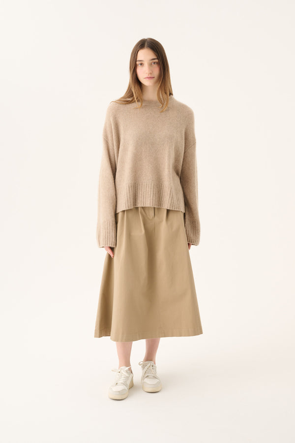 Rue de Tokyo KATH CASHMERE SILK SWEATER NOUGAT