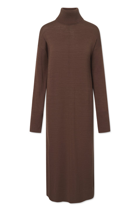 Rue de Tokyo KATJA MERINO KNIT DRESSES BROWN