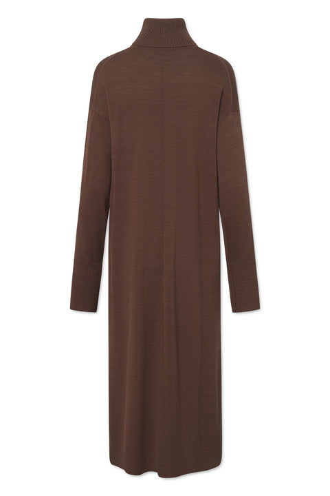 Rue de Tokyo KATJA MERINO KNIT DRESSES BROWN