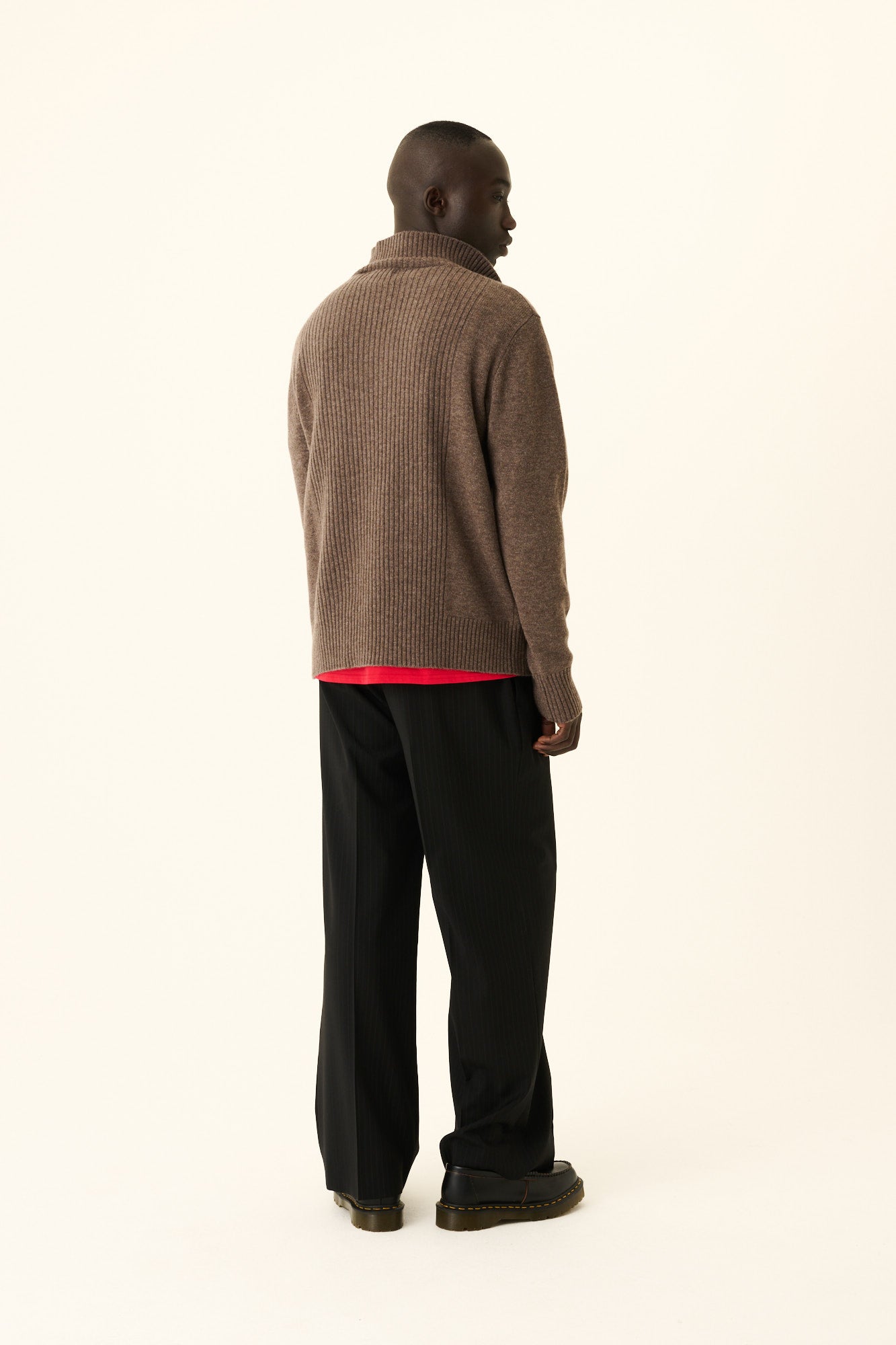 Rue de Tokyo KEITH MERINO CASHMERE BLEND Sweater BROWN